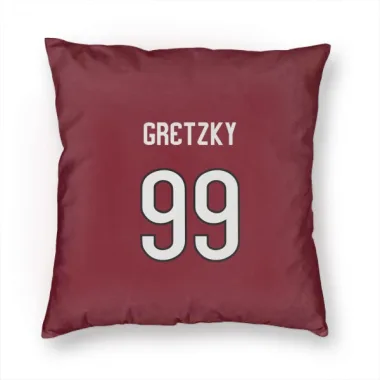 Arizona Coyotes Wayne Gretzky  Maroon Pillow Cover (18 X 18)